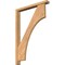 Ekena Millwork Westlake Block Smooth Bracket w/ Offset Brace, Western Red Cedar, 3 1/2"W x 28"D x 40"H BKT0402X28X40WTL05SWR - alternate 1